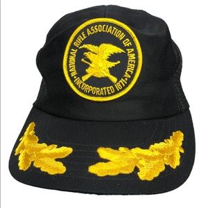 Vintage NRA Patch Embroidered SnapBack With Scrambled Eggs on Brim